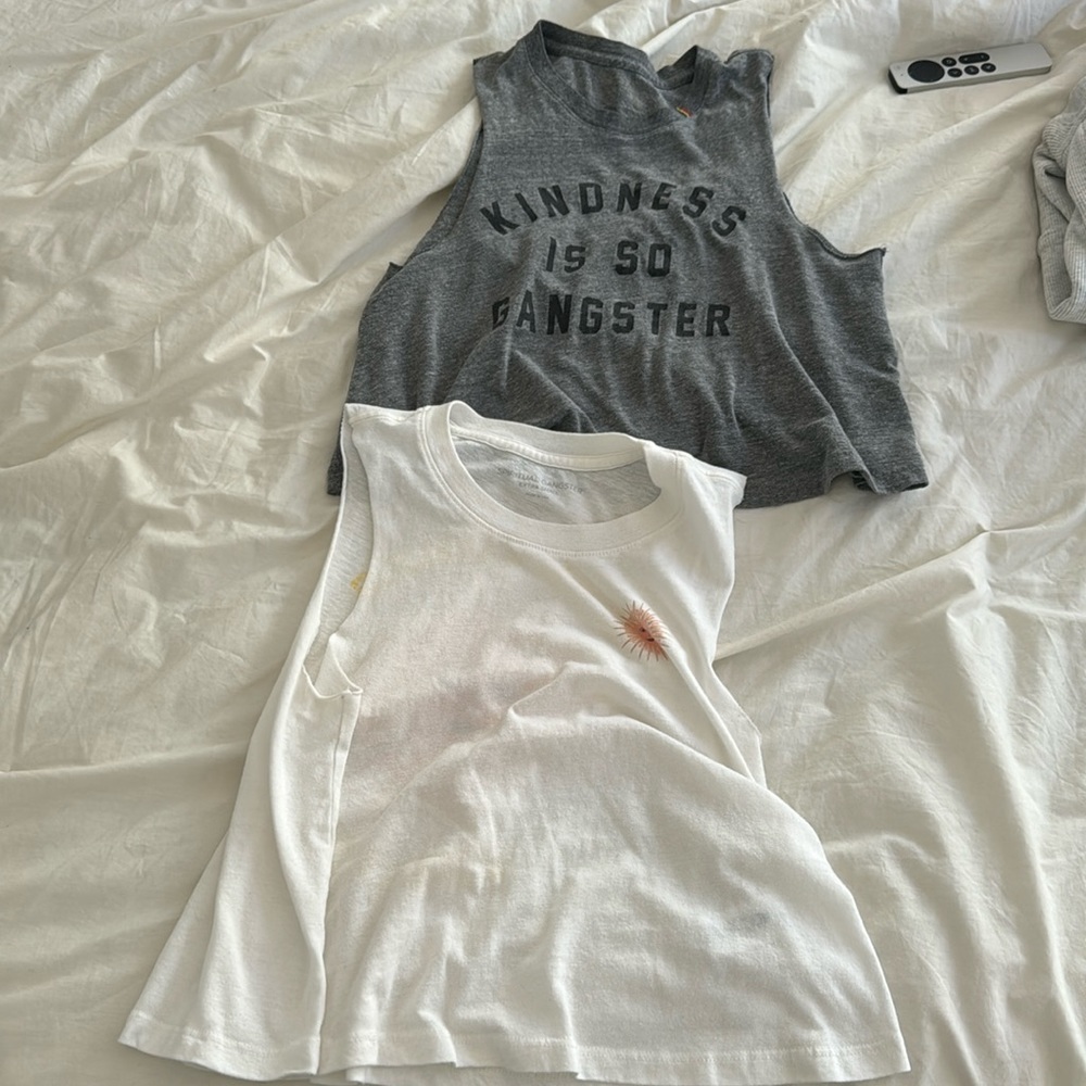 Spiritual gangster Crop top muscle tanks lot